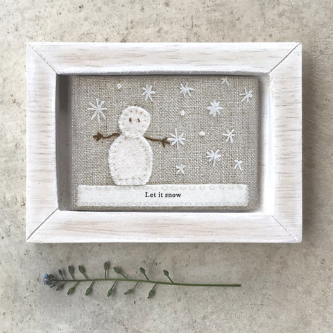 Embroidered Picture - Let it Snow 10628