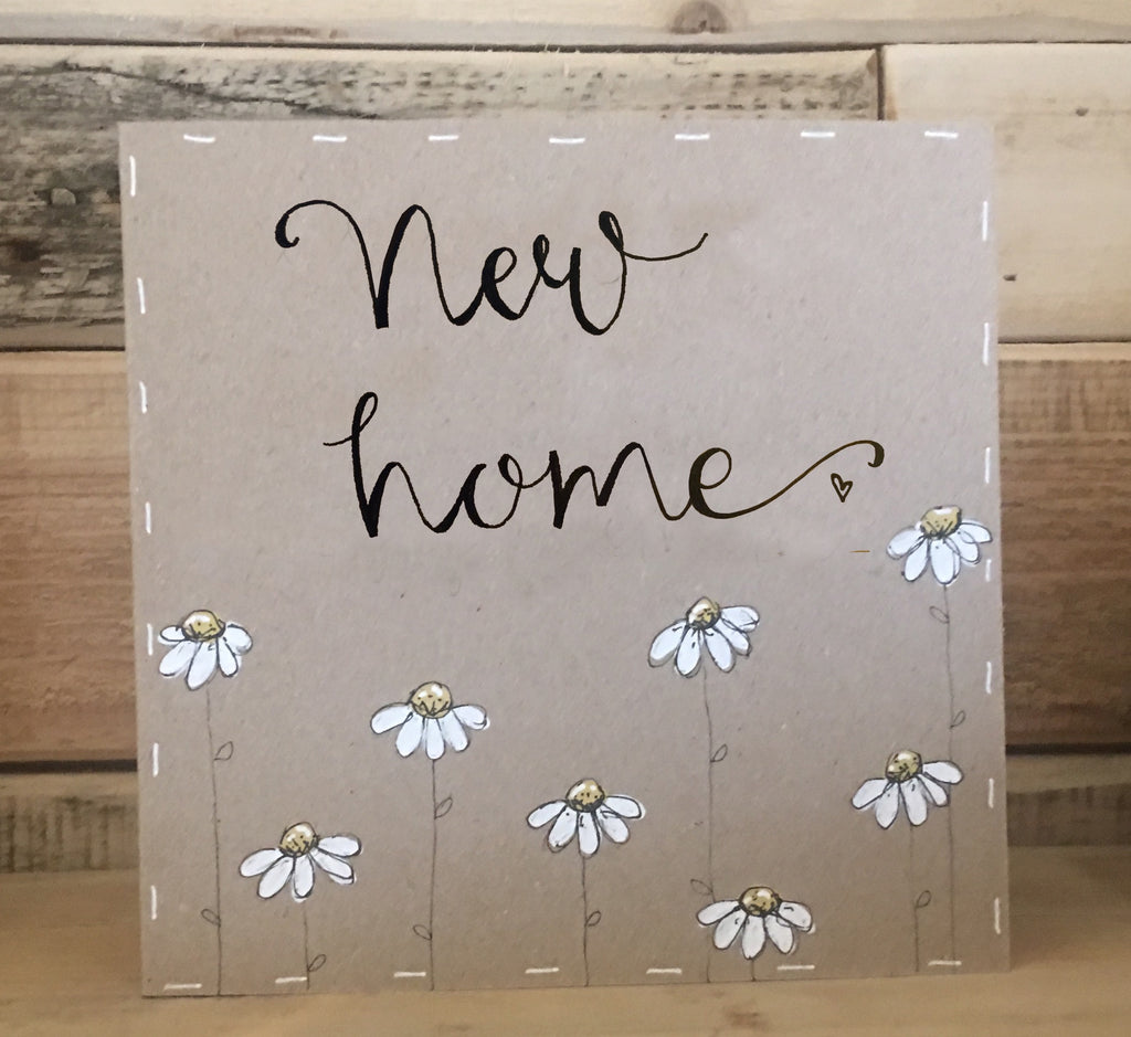 Handmade Little Daisies Card - New Home 9899