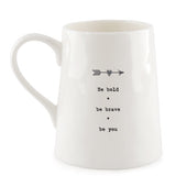 Porcelain Tankard Mug - Arrow / Be Bold 11192
