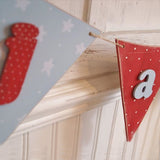 Handmade Wooden Bunting - Blues 9864