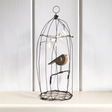 Naive Bird in Wire Cage - Large 10324