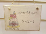 Oopsy Daisies Painted Design Md plaque - Cake 3708