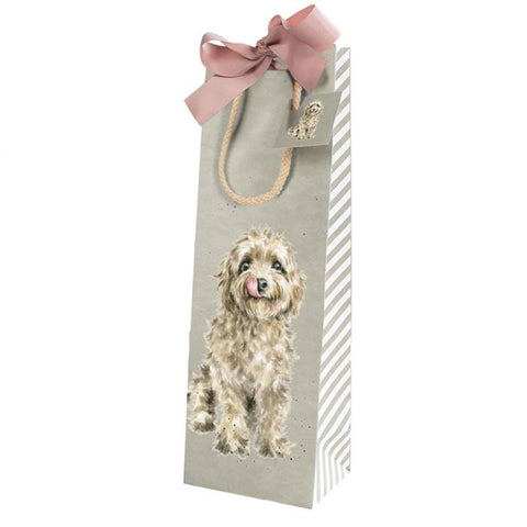 Gift Bag Bottle - Labradoodle Dog 13111