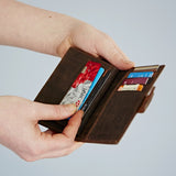 Paper High Buffalo Leather Credit Card Wallet 8684