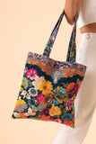 Powder Tote Bag - Velvet Vintage Floral 14015